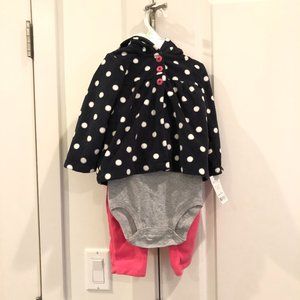 Carter's Baby 3-Piece Fleece Hoodie & Pant Set